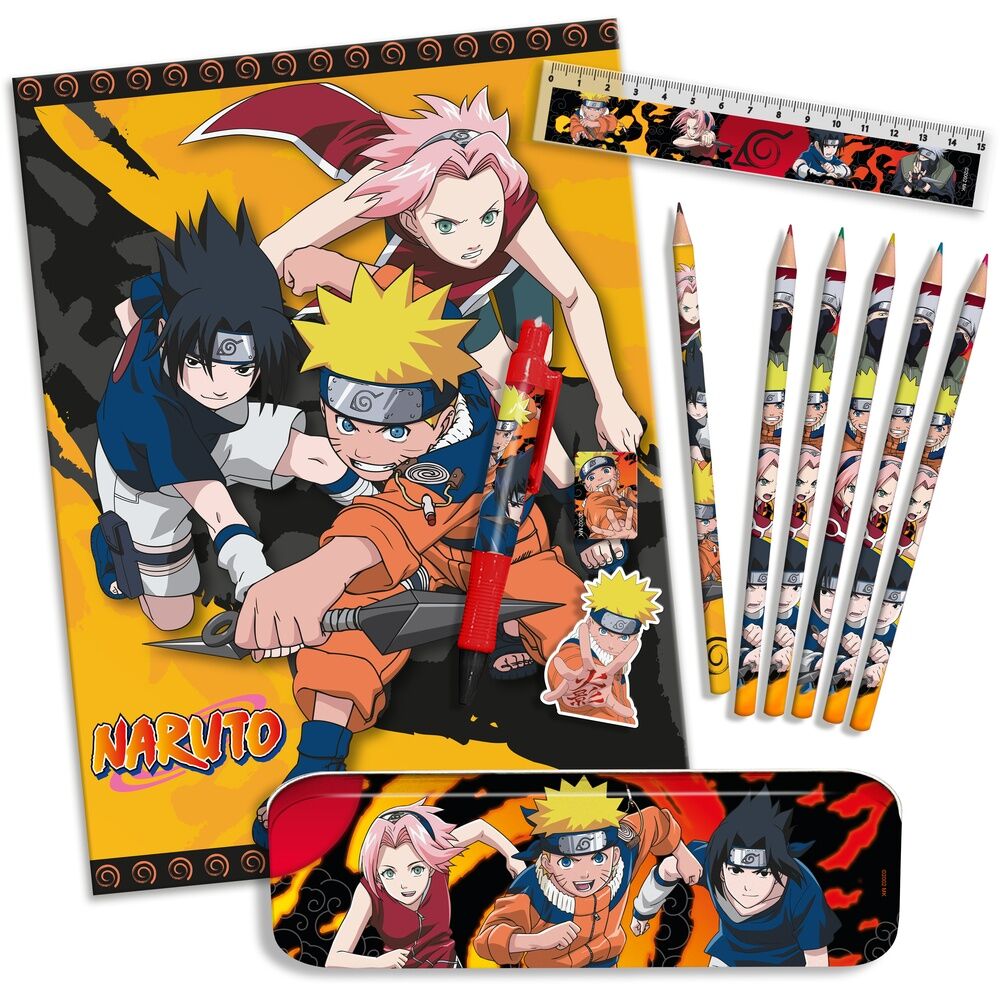 Set papeleria Naruto Shippuden KIDS LICENSING