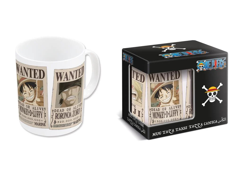 Taza en caja regalo Carteles Se Busca One Piece 325 ml