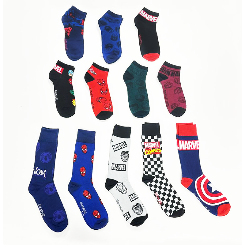 Caja regalo 12 pares calcetines Marvel talla 40/46