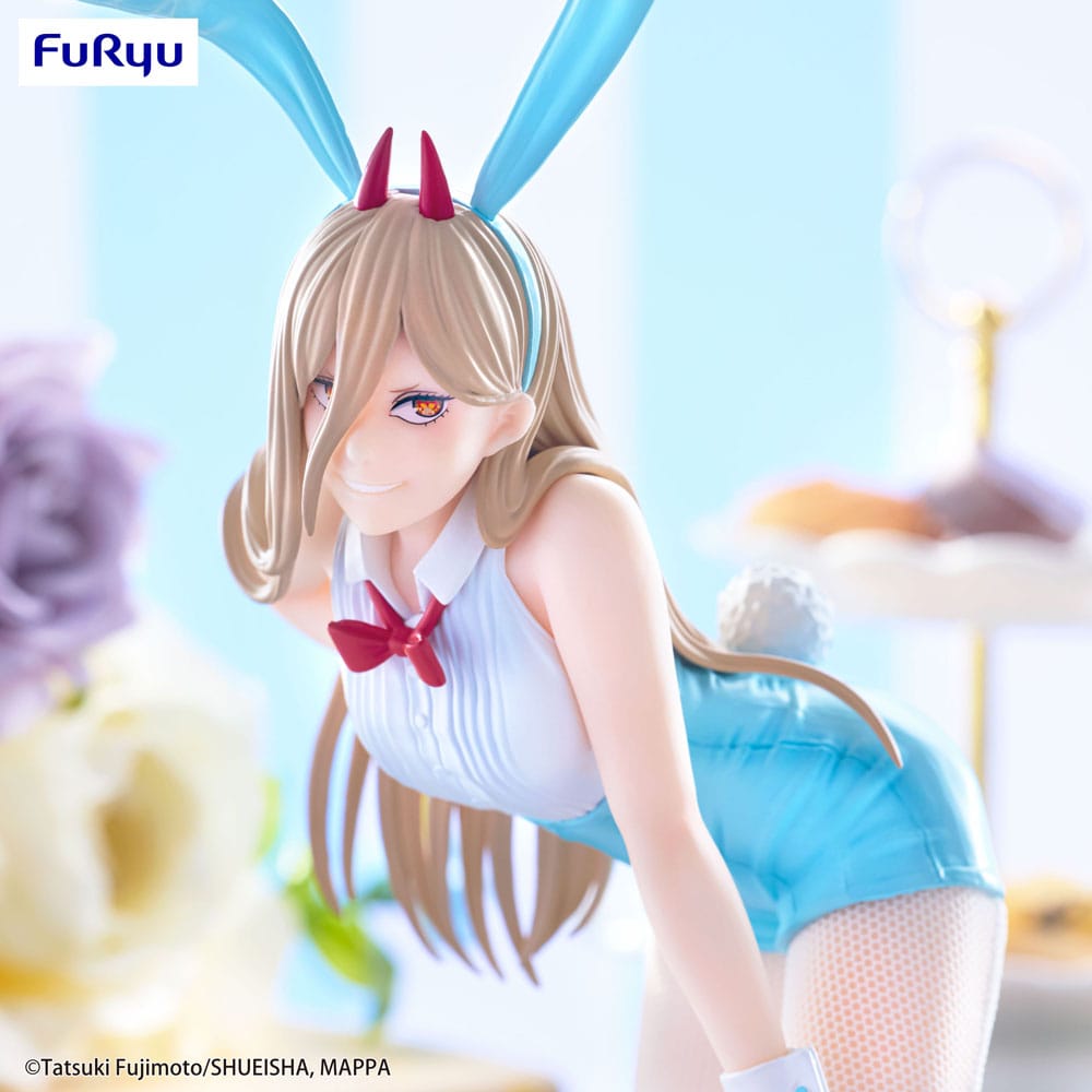 Figura Chainsaw Man Estatua PVC BiCute Bunnies Power Light Blue Color Ver. 30 cm