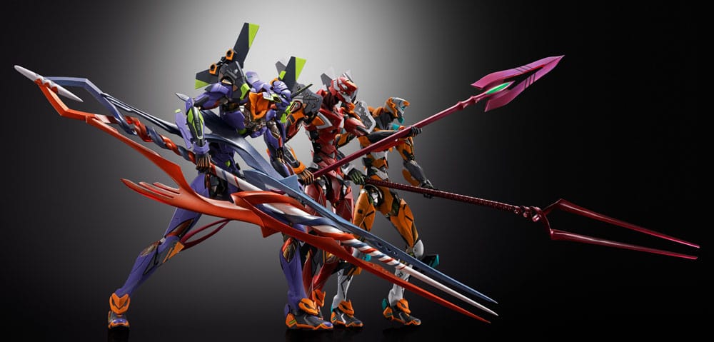 Neon Genesis Evangelion Figura Diecast Metal Build Eva Production Model-02 30th with the Spear of Cassius 22 cm TAMASHII NATIONS