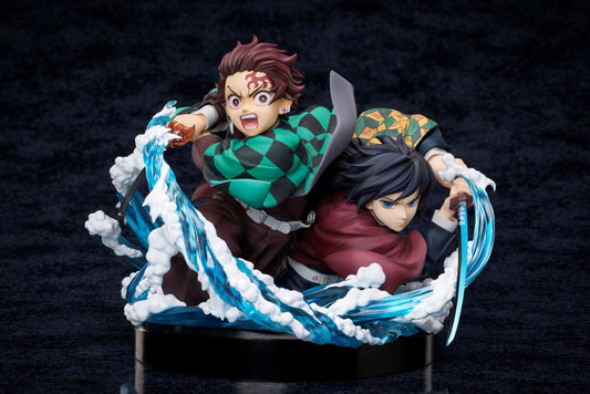 Demon Slayer: Kimetsu no Yaiba Estatua PVC Tanjiro & Giyuu 13 cm Aniplex