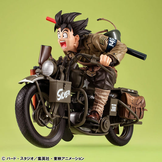 Dragonball Z 05 Desktop Real McCoy Diorama PVC Son Goku & Bike 18 cm Megahouse
