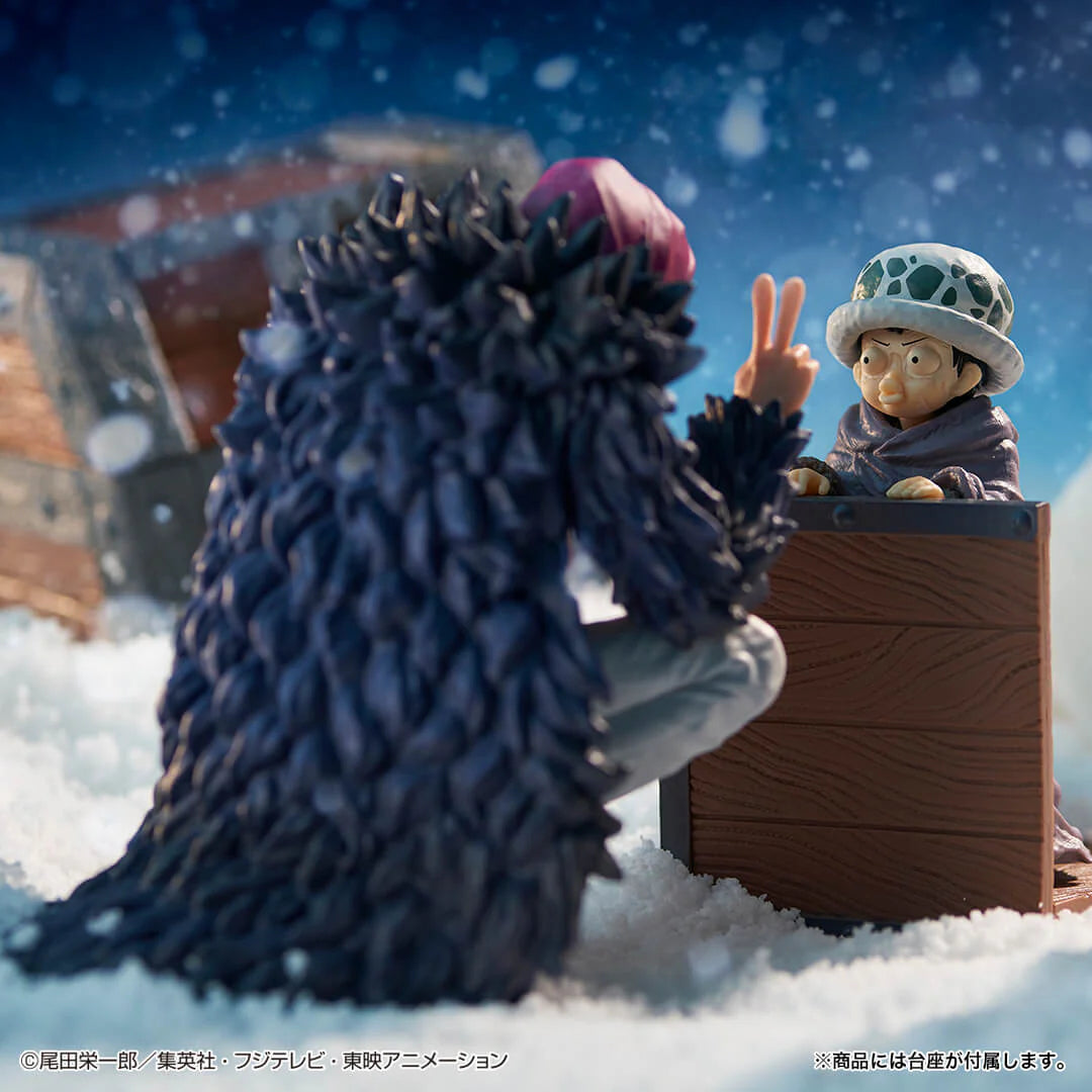 ICHIBAN KUJI MOMENTO REVIBLE DE UNA PIEZA - TRAFALGAR LAW Y CORAZON ÚLTIMA FIGURA BANDAI