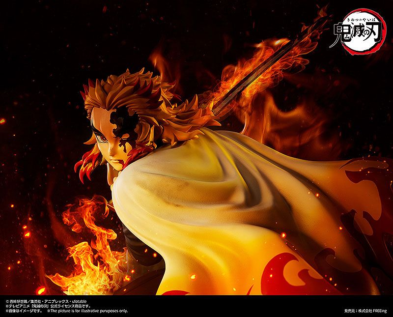 Demon Slayer: Kimetsu no Yaiba Estatua 1/4 Kyojuro Rengoku 42 cm