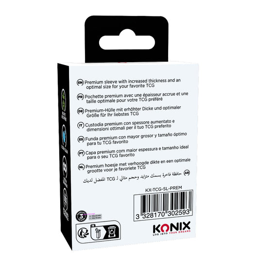 100 x PREMIUM SLEEVES 67X92 MM FUNDAS TRANSPARENTES PARA TCG Konix