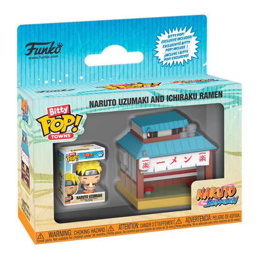 Figura Bitty POP Town Naruto Shippuden Naruto Uzumaki and Ichiraku Ramen