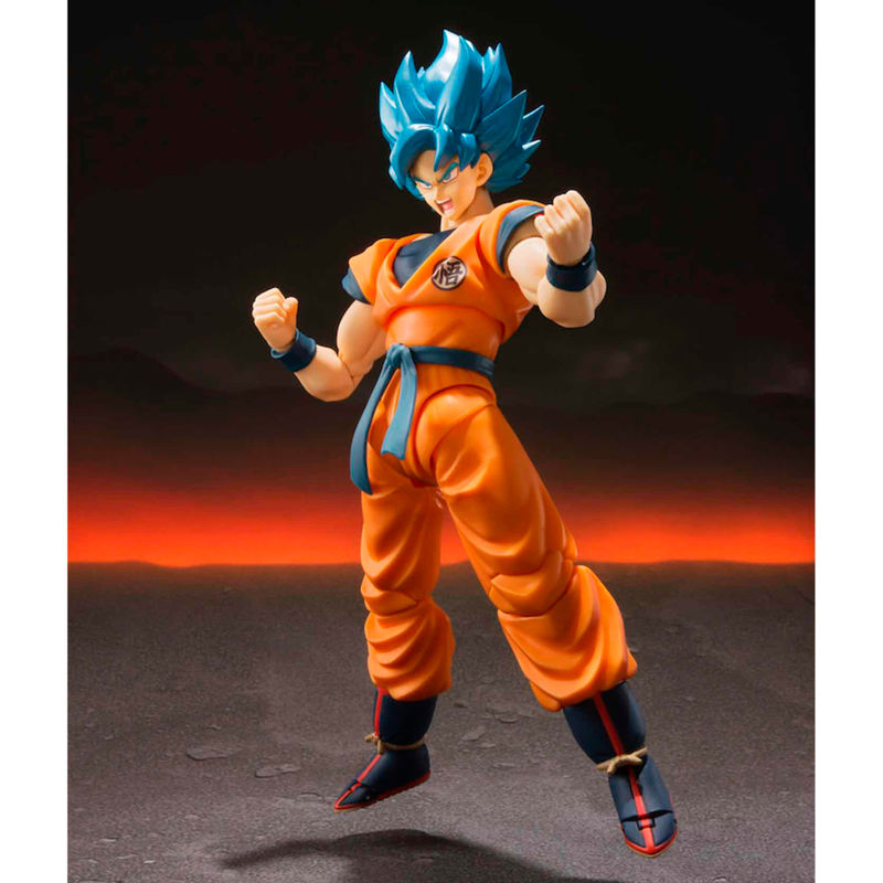 SH Figuarts Goku Blue Super Saiyan God Dragon Ball 14cm Re-run