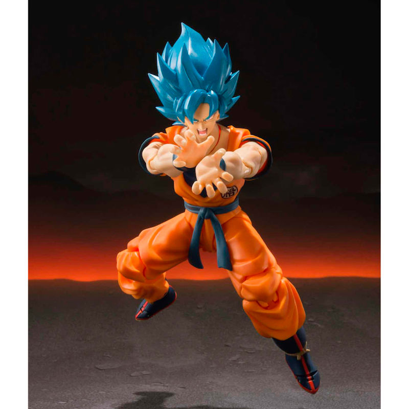 SH Figuarts Goku Blue Super Saiyan God Dragon Ball 14cm Re-run