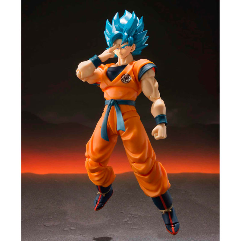 SH Figuarts Goku Blue Super Saiyan God Dragon Ball 14cm Re-run