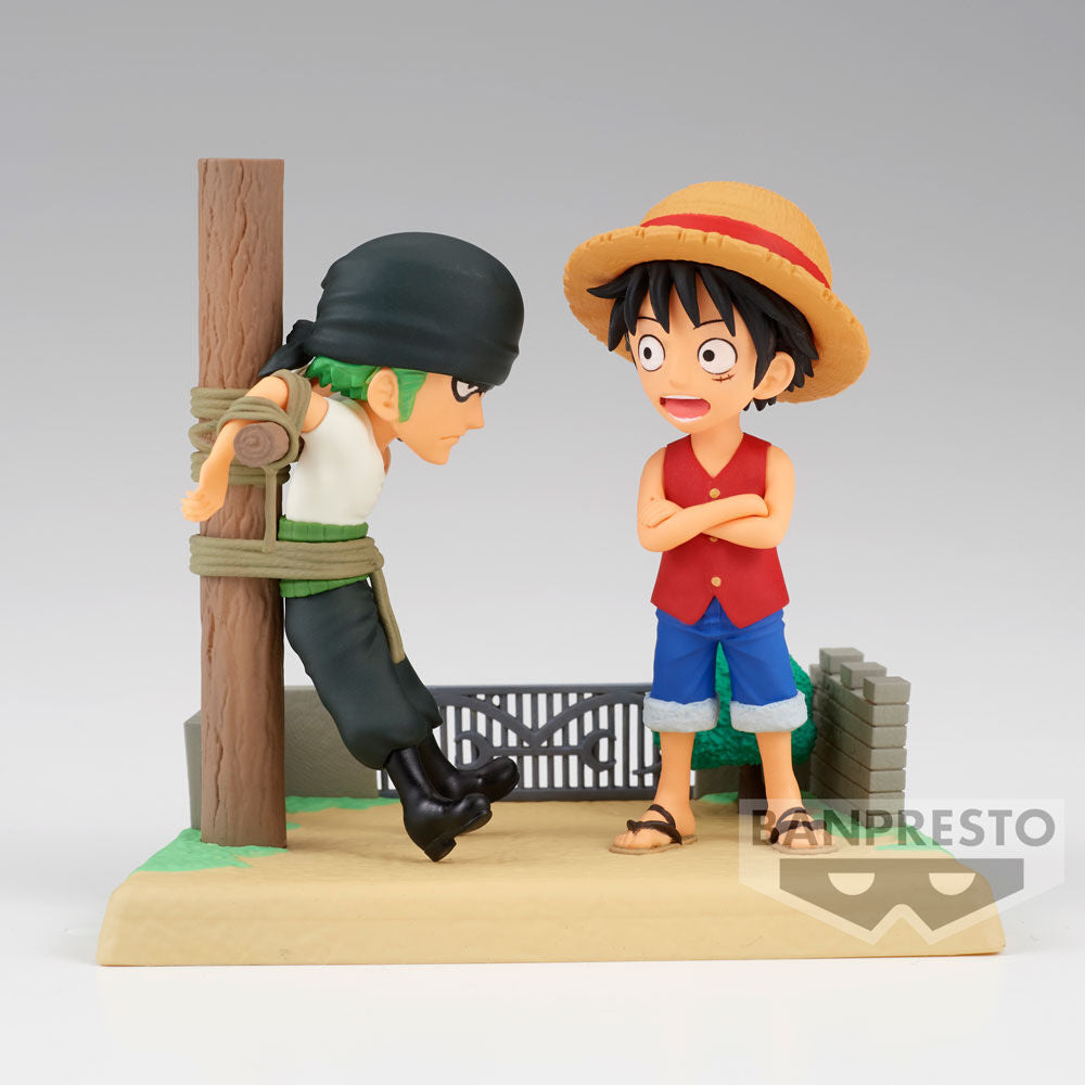 Figura Monkey D Luffy & Roronoa Zoro Log Stories One Piece 7Cm