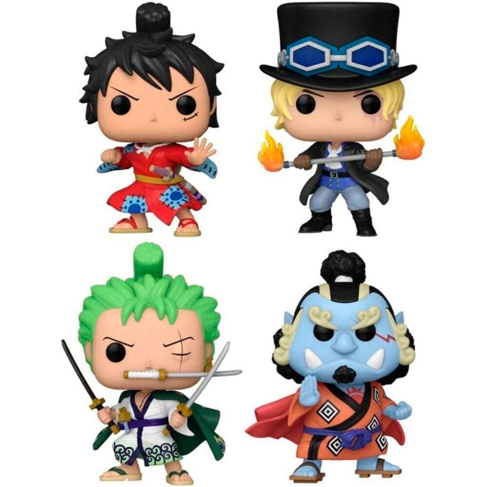 Blister 4 Figuras POP One Piece Exclusive