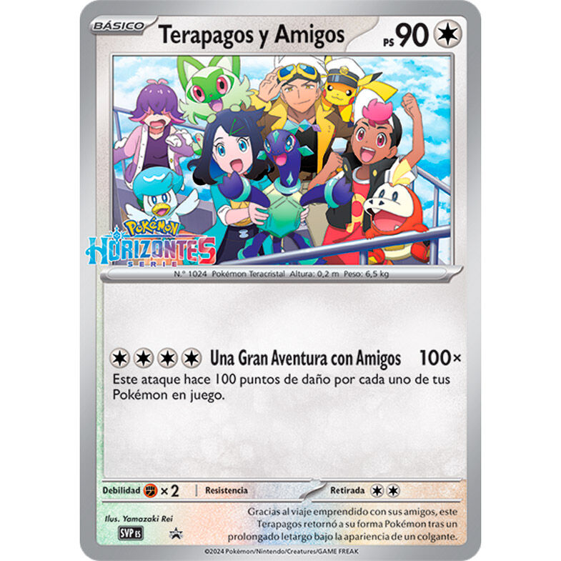 Carta Promocional Terapagos y Amigos Horizontes Serie Pokemon español
