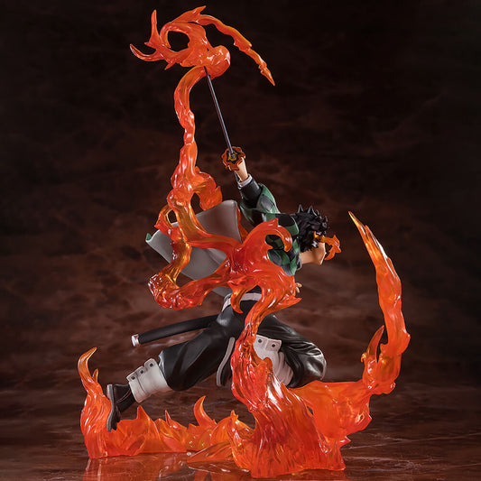 Figura Tanjiro Kamado Kyojuro Rengokus Sword Guard Demon Slayer Kimetsu no Yaiba 19.5Cm