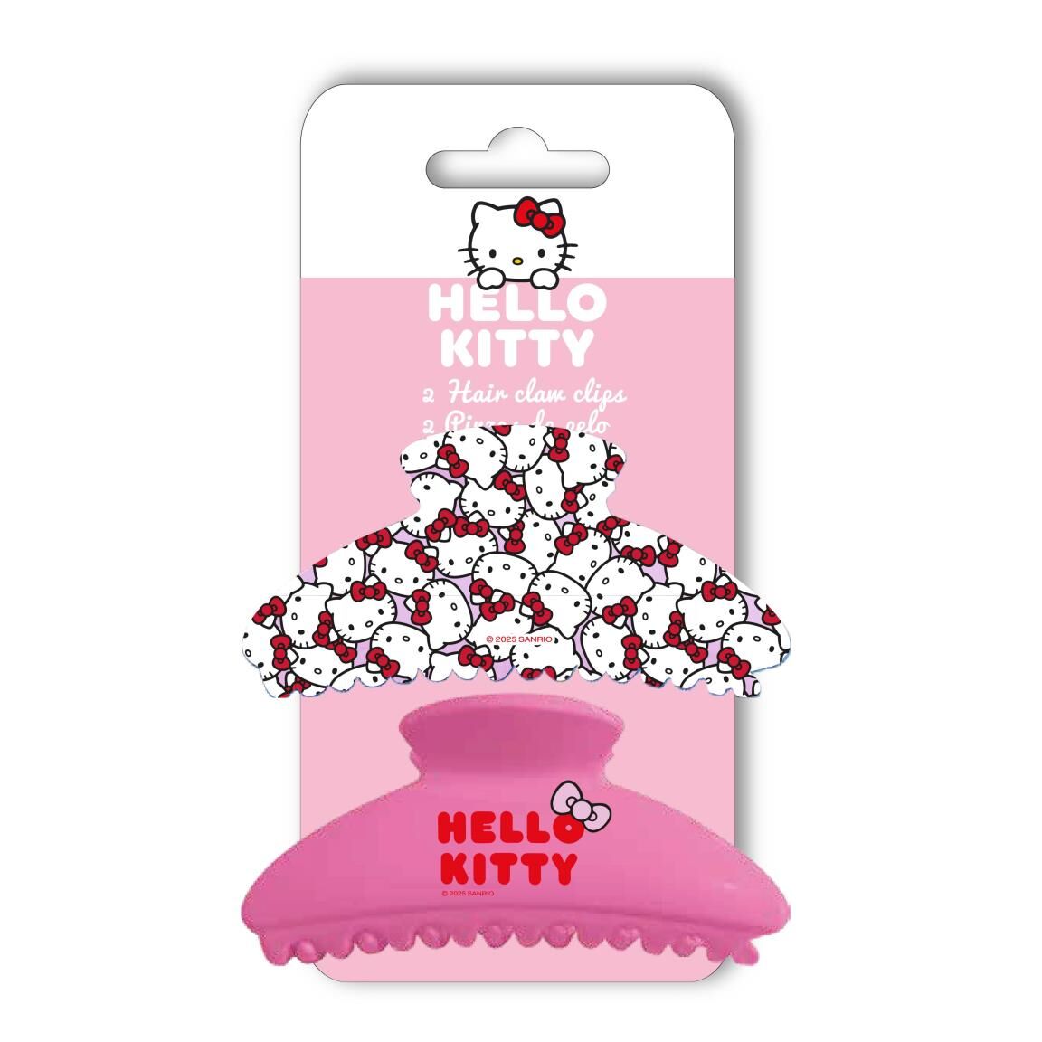 Blister 2 pinzas de pelo Hello Kitty