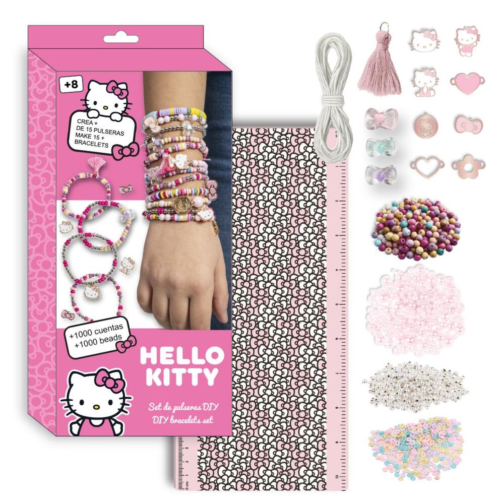 Set crea pulseras Hello Kitty