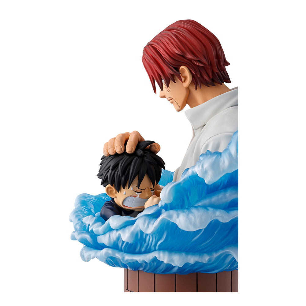 Figura Ichibansho Shanks & Luffy Red Hair Pirates One Piece 15Cm