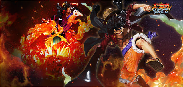 FIGURA MONKEY D LUFFY FIGUARTS ZERO EXTRA BATTLE SPECTACLE RED ROC