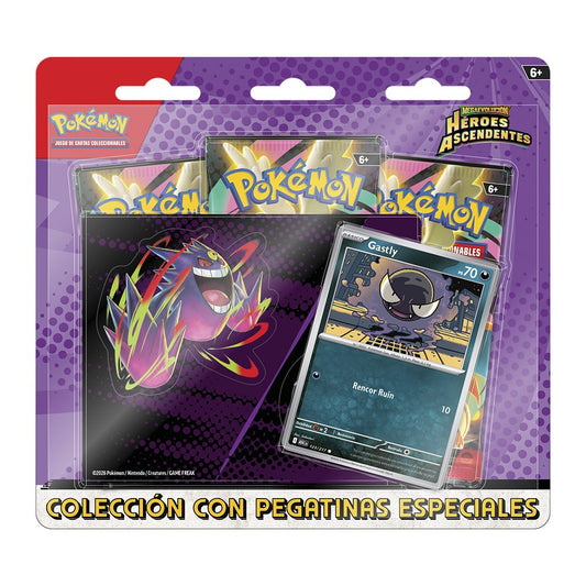 POKEMON TCG-MEGAEVOLUCION HEROES ASCENDENTES COLEC. CON PEGATINA ESPECIAL EN26 Pokémon TCG