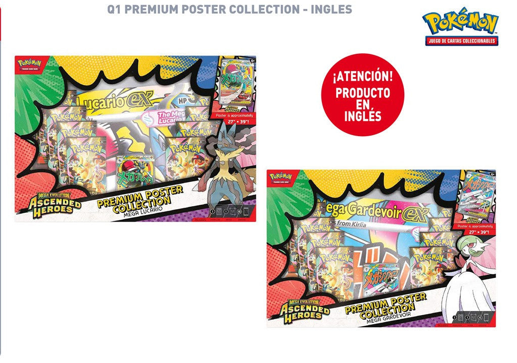 TCG Pokemon Q1 Premium Poster Collection INGLES Pokémon TCG