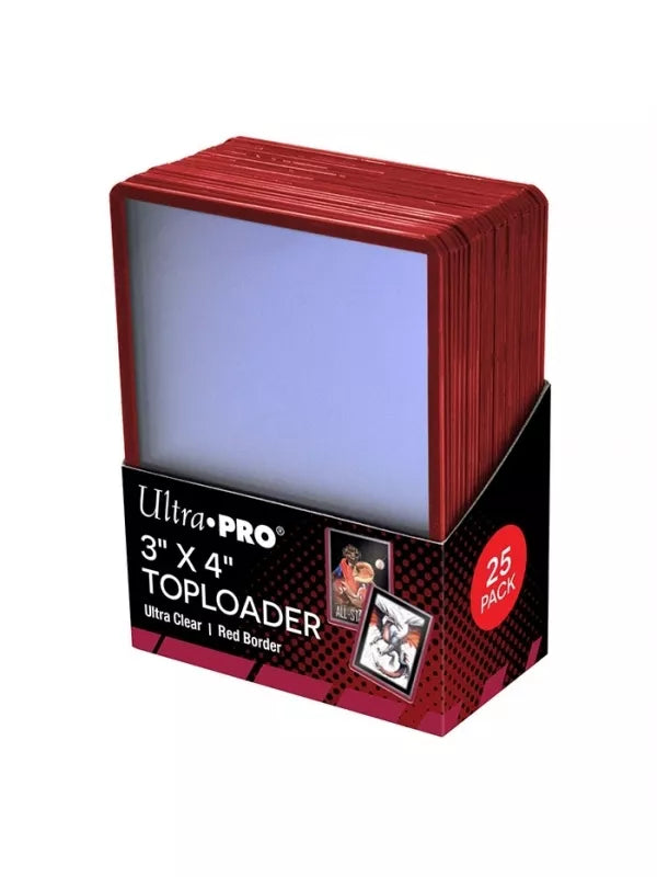 Toploader Red Border (25 Unidades) Ultra Pro