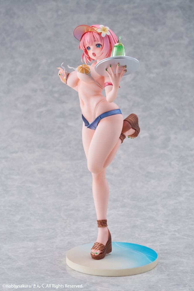 Original Illustration Estatua PVC 1/7 Summer Waiter illustration by Kink Limited Edition 25 cm