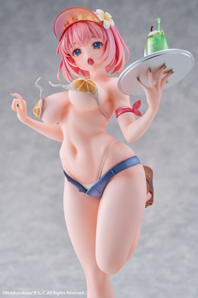 Original Illustration Estatua PVC 1/7 Summer Waiter illustration by Kink Limited Edition 25 cm