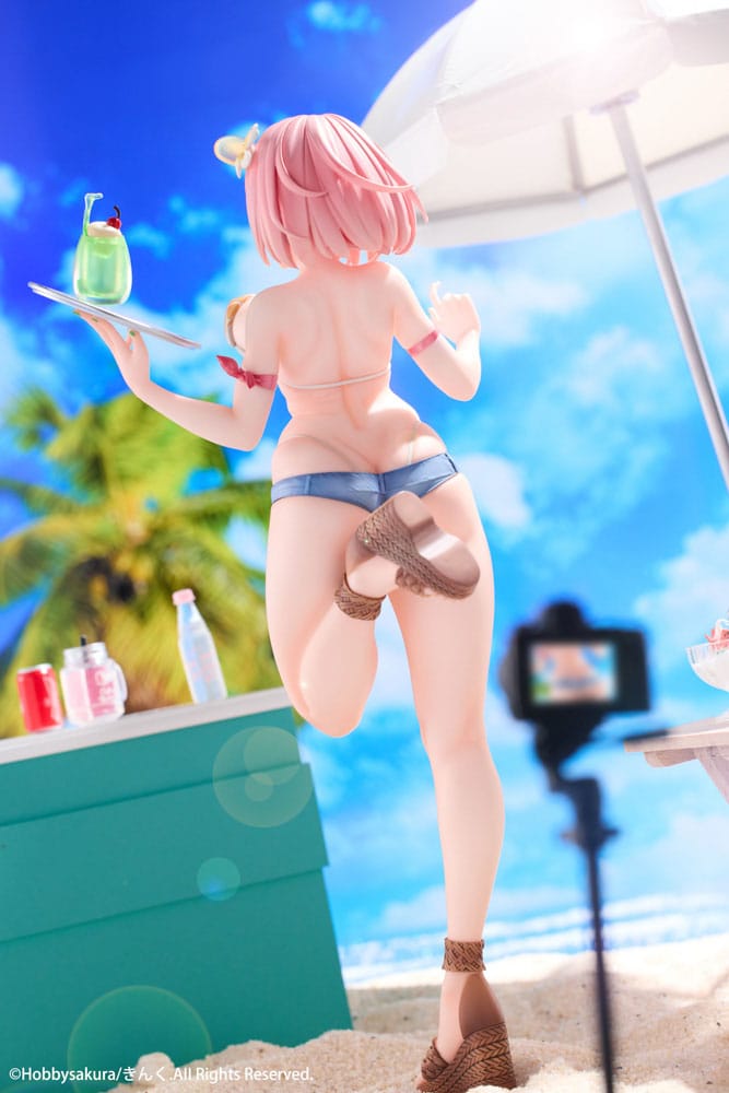Original Illustration Estatua PVC 1/7 Summer Waiter illustration by Kink Limited Edition 25 cm