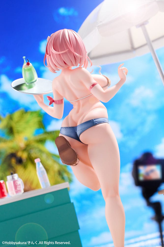 Original Illustration Estatua PVC 1/7 Summer Waiter illustration by Kink Limited Edition 25 cm