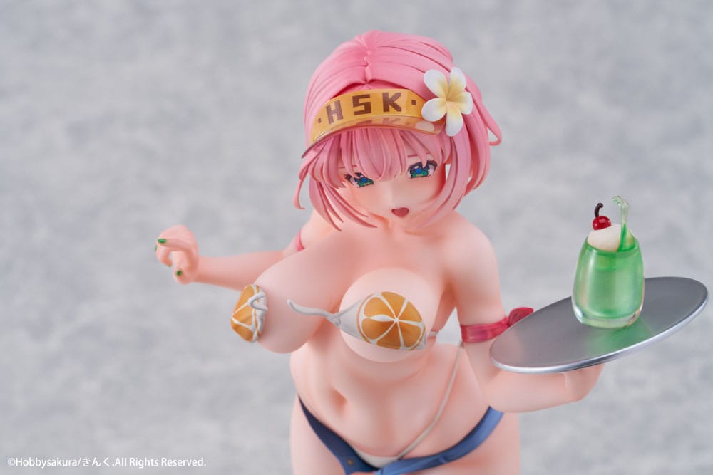 Original Illustration Estatua PVC 1/7 Summer Waiter illustration by Kink Limited Edition 25 cm