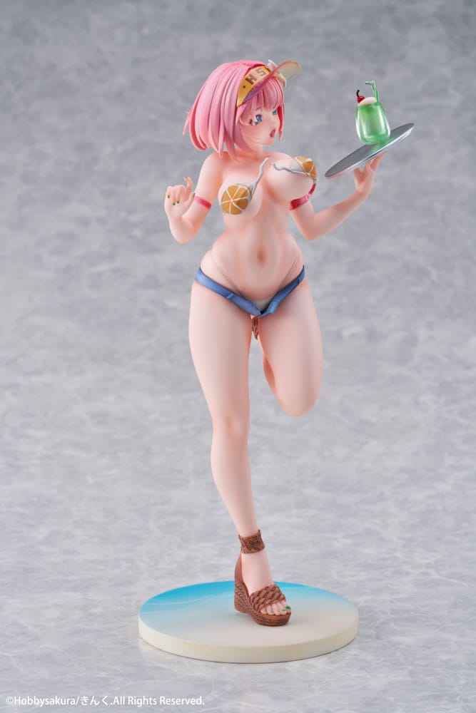 Original Illustration Estatua PVC 1/7 Summer Waiter illustration by Kink Limited Edition 25 cm