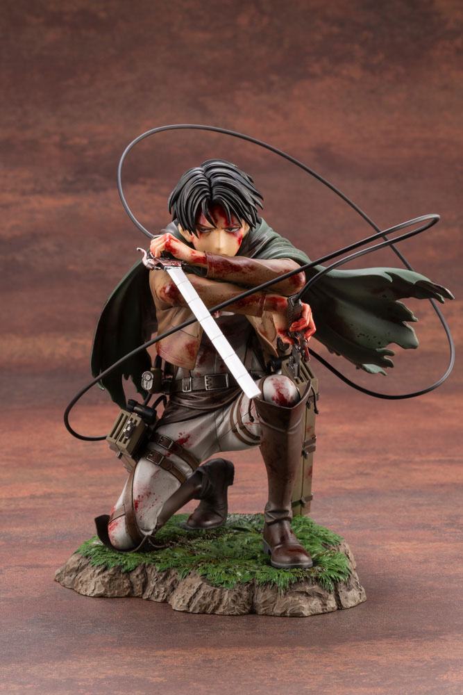 Figura Attack on Titan Estatua ARTFXJ PVC 1/7 Levi Fortitude Ver.
