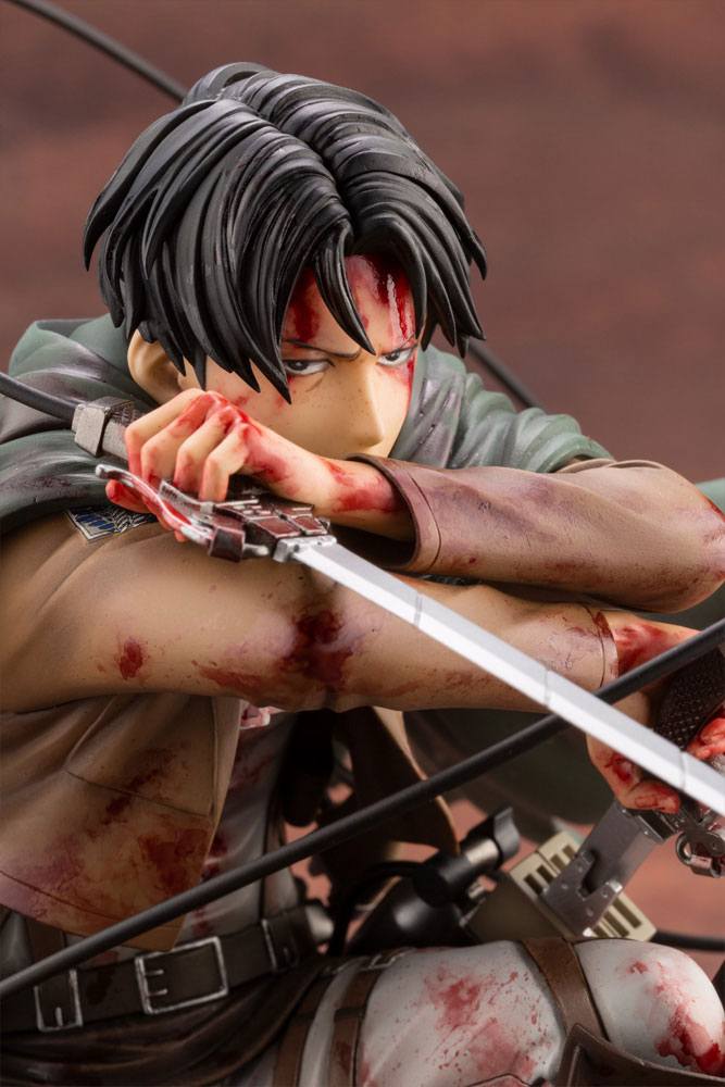 Figura Attack on Titan Estatua ARTFXJ PVC 1/7 Levi Fortitude Ver.