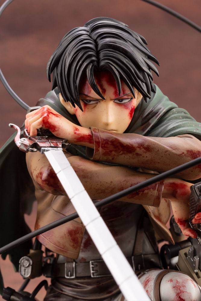 Figura Attack on Titan Estatua ARTFXJ PVC 1/7 Levi Fortitude Ver.