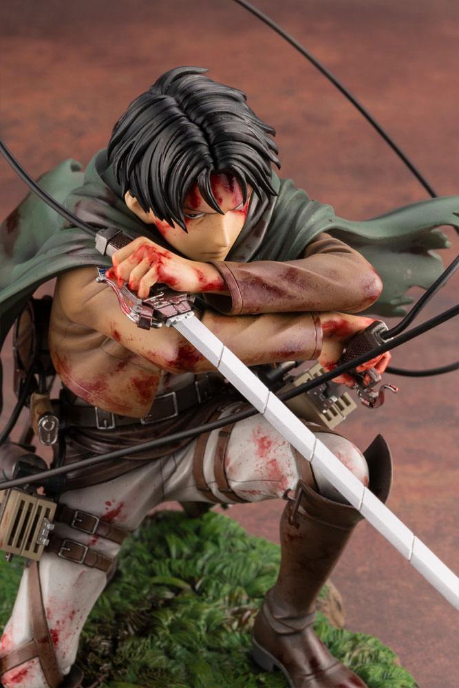 Figura Attack on Titan Estatua ARTFXJ PVC 1/7 Levi Fortitude Ver.