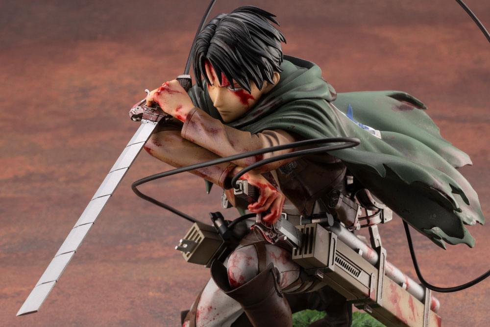 Figura Attack on Titan Estatua ARTFXJ PVC 1/7 Levi Fortitude Ver.