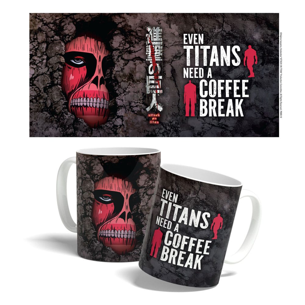 Attack on Titan Taza Titan Coffee Break Time 325 ml POPBUDDIES