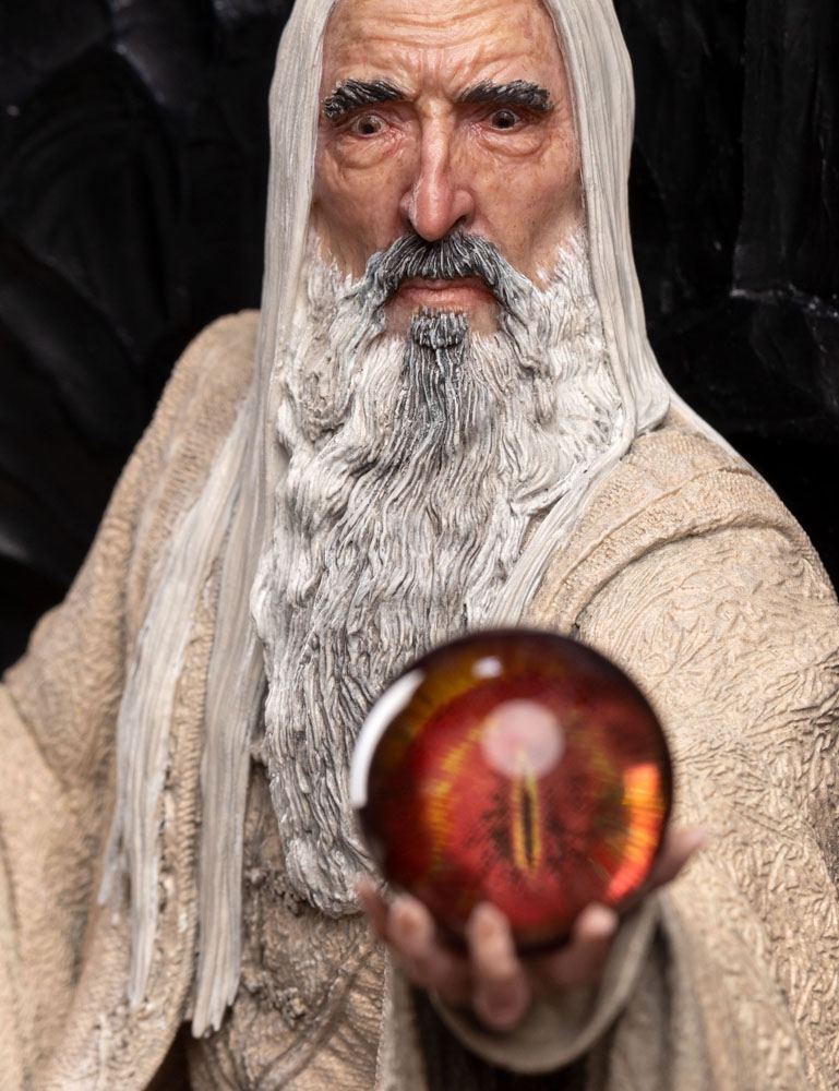 El Señor de los Anillos Estatua 1/6 Saruman the White on Throne 110 cm