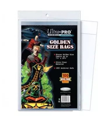 100 Fundas para cómic Golden Size Ultra Pro  