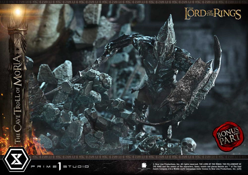 El Señor de los Anillos Estatua Premium Masterline Series 1/6 Cave Troll of Moria Bonus Version 91 cm