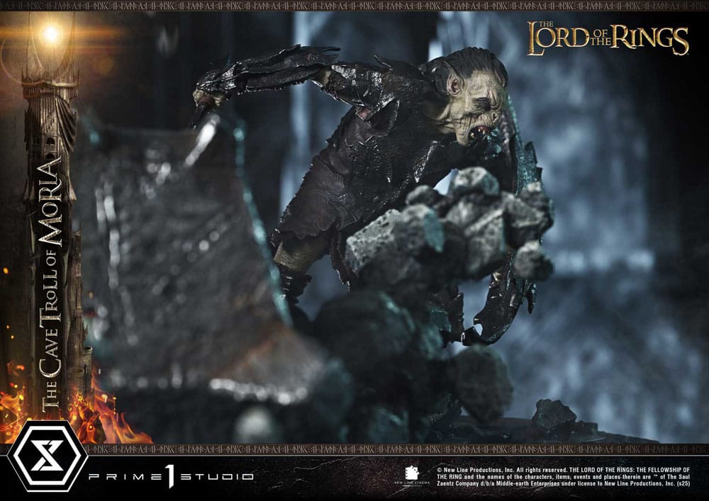 El Señor de los Anillos Estatua Premium Masterline Series 1/6 Cave Troll of Moria Bonus Version 91 cm