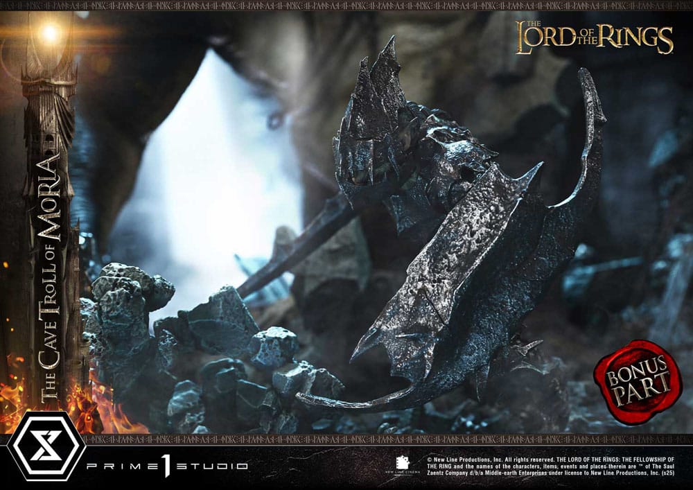 El Señor de los Anillos Estatua Premium Masterline Series 1/6 Cave Troll of Moria Bonus Version 91 cm