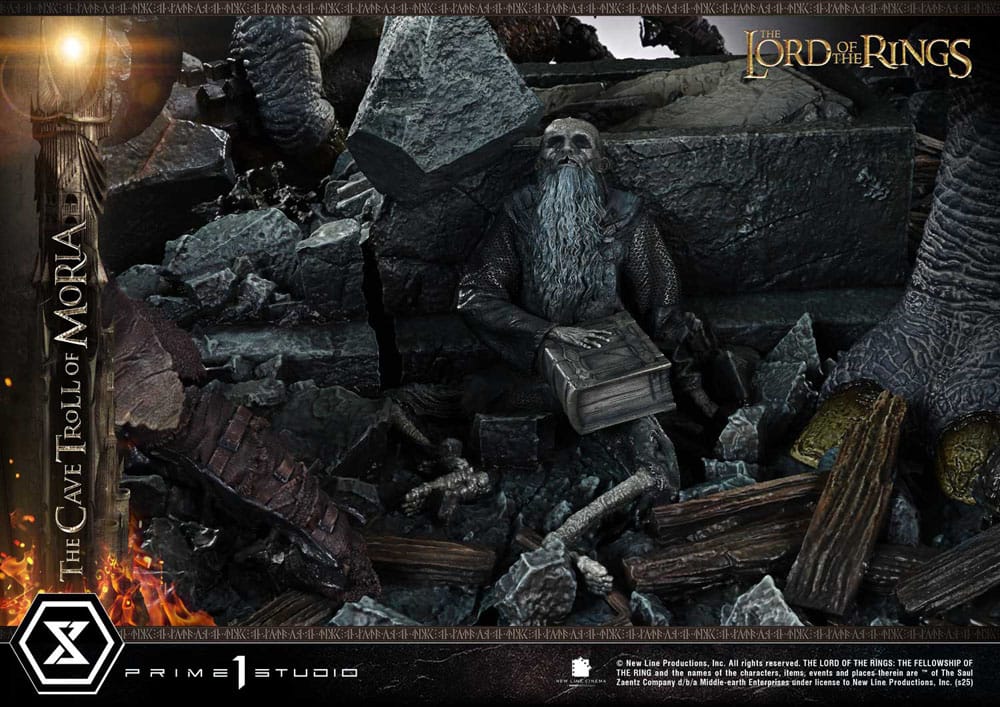 El Señor de los Anillos Estatua Premium Masterline Series 1/6 Cave Troll of Moria Bonus Version 91 cm