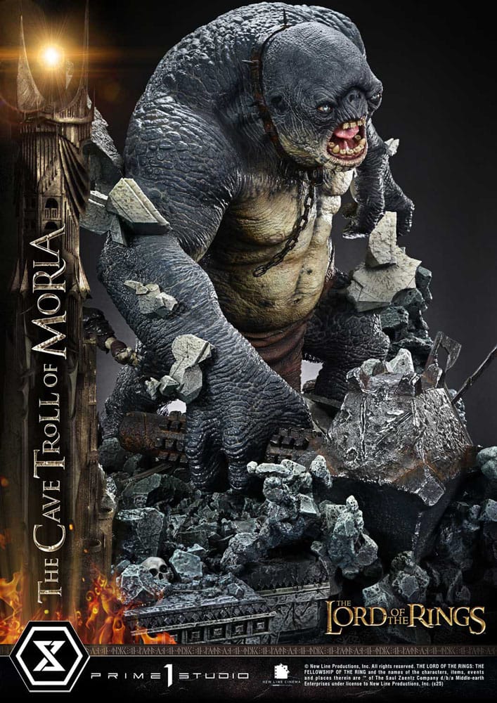 El Señor de los Anillos Estatua Premium Masterline Series 1/6 Cave Troll of Moria Bonus Version 91 cm