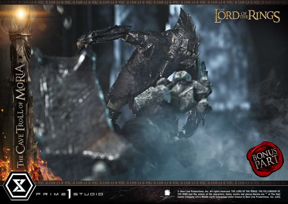 El Señor de los Anillos Estatua Premium Masterline Series 1/6 Cave Troll of Moria Bonus Version 91 cm