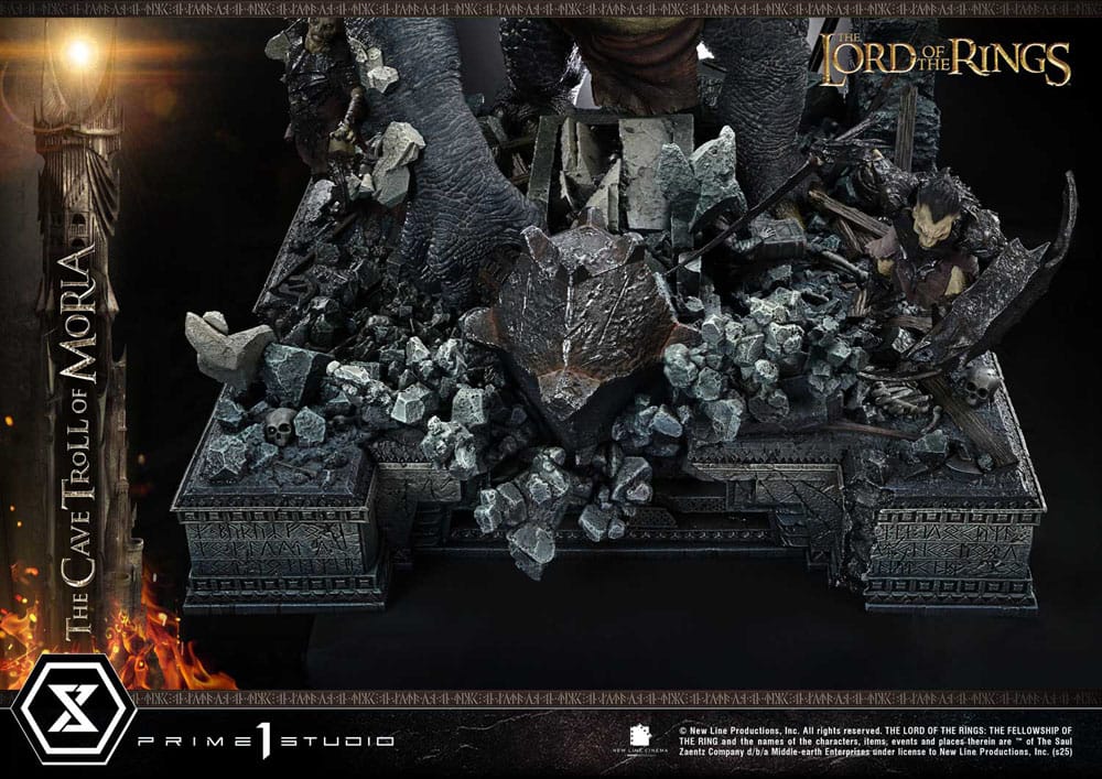 El Señor de los Anillos Estatua Premium Masterline Series 1/6 Cave Troll of Moria Bonus Version 91 cm