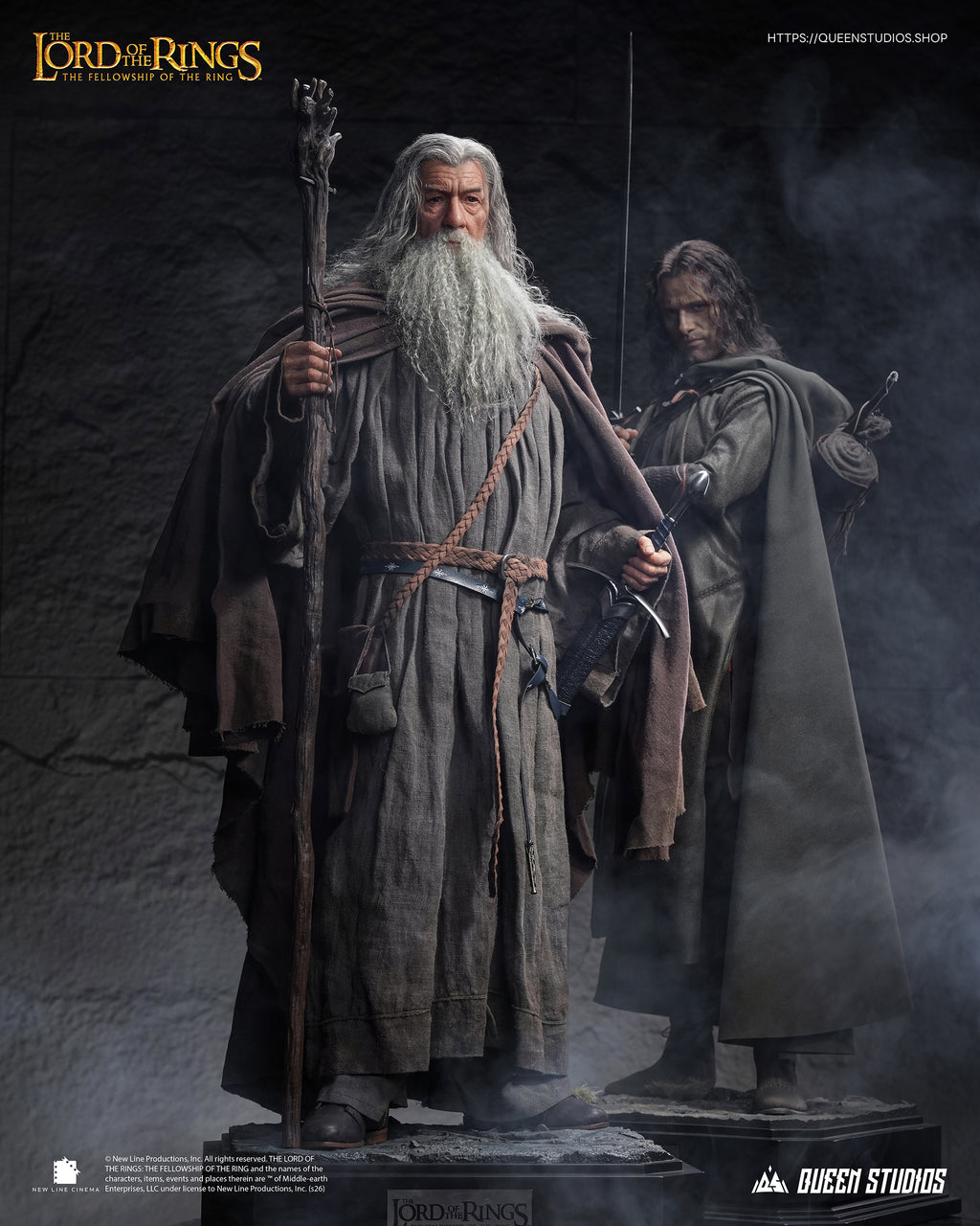 Figura El Señor de los Anillos Estatua 1/3 Gandalf 69 cm Queen Studios