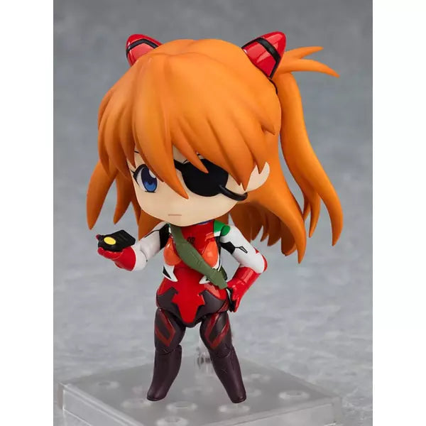 ASUKA SHIKINAMI LANGLEY PLUGSUIT VER. FIG. 10 CM REBUILD OF EVANGELION NENDOROID RE-RUN   GOOD SMILE