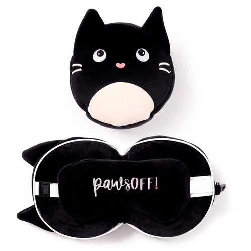Almohada viaje antifaz Gato Feline Fine Relaxeazzz   PUCKATOR