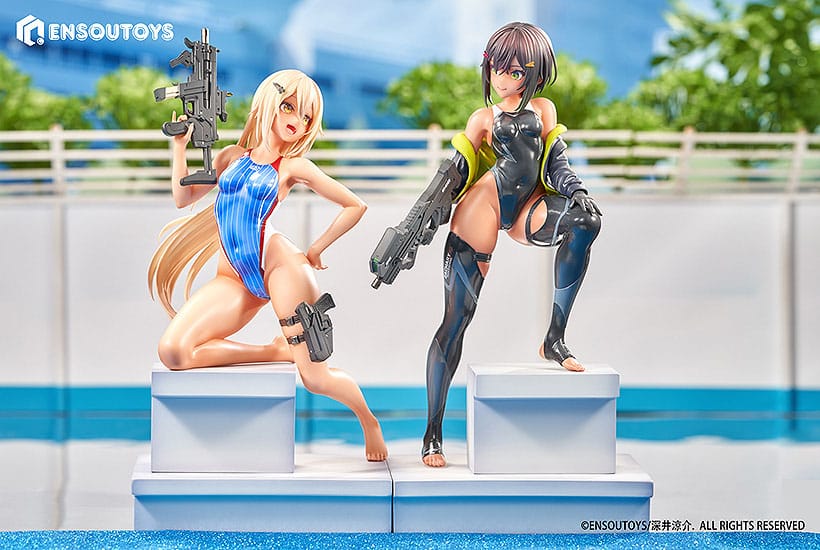 Arms Note Estatuas 1/7 Swim Team Bucho-chan and Kohai-chan 22 cm   Ensoutoys